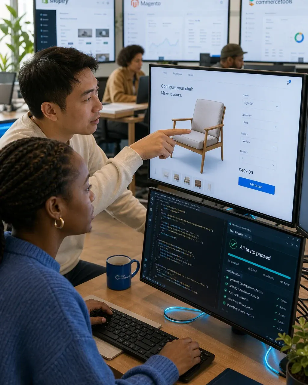 Développement e-commerce accéléré par IA